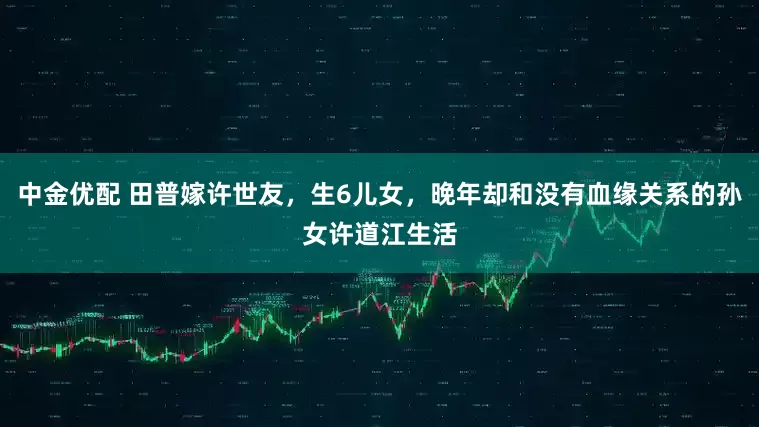 中金优配 田普嫁许世友，生6儿女，晚年却和没有血缘关系的孙女许道江生活